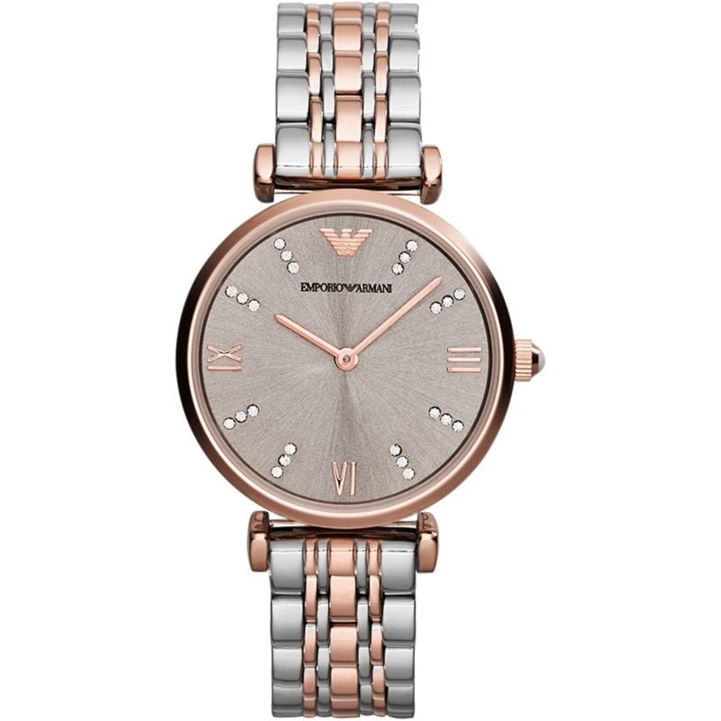 Emporio Armani Ladies Two Tone Watch - AR1840